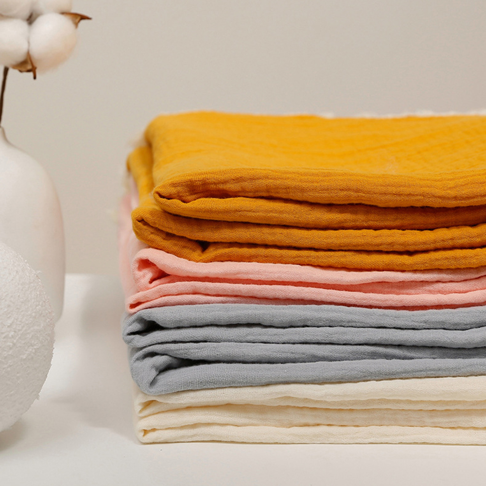 Blankets Swaddling Organic Cotton born Muslin Swaddle Baby Fashion Soft Fringe Wrap Blanket Cute Infant Sleeping Quilt Bed Cover 230328