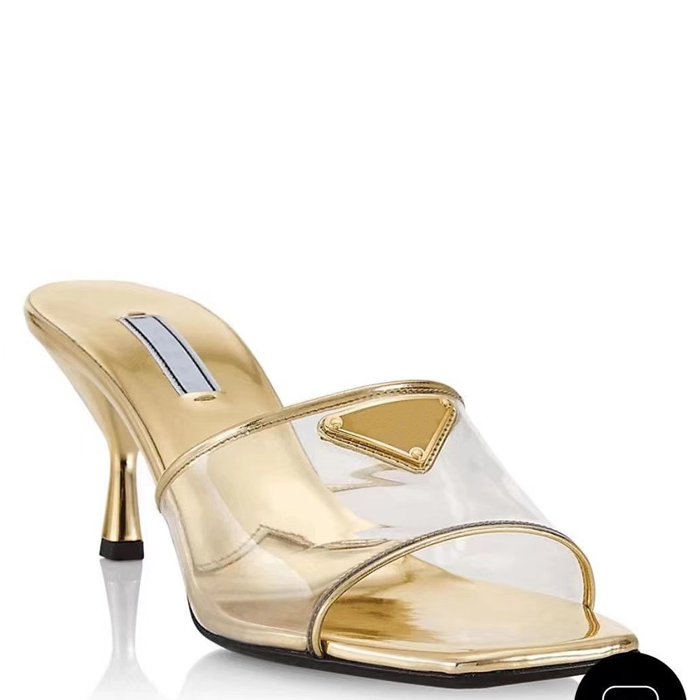 6.5cm mid-heeled TPU sandals slippers mules leather slides stiletto Heels slip-on Open toe for women Luxury Designers shoes factory footwear 35-42, Black
6.5cm mid-heeled TPU sandals slippers mules leather slides stiletto Heels slip-on Open toe for women Luxury Designers shoes factory footwear 35-42, Black