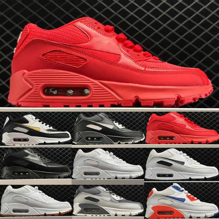 Men Women Maxs 90 Running Shoes New 90s Shoes triple black white x Wolf Grey Michigan Radiant air Red Trainers, 12
Men Women Maxs 90 Running Shoes New 90s Shoes triple black white x Wolf Grey Michigan Radiant air Red Trainers, 12