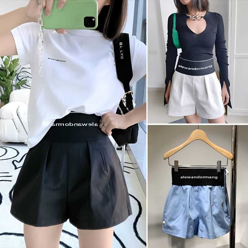 2023 designer new womens Summer Versatile Ribbons Waist alexanders Short fashion brand Wang Small Fragrance Casual Female shorts, White
2023 designer new womens Summer Versatile Ribbons Waist alexanders Short fashion brand Wang Small Fragrance Casual Female shorts, White