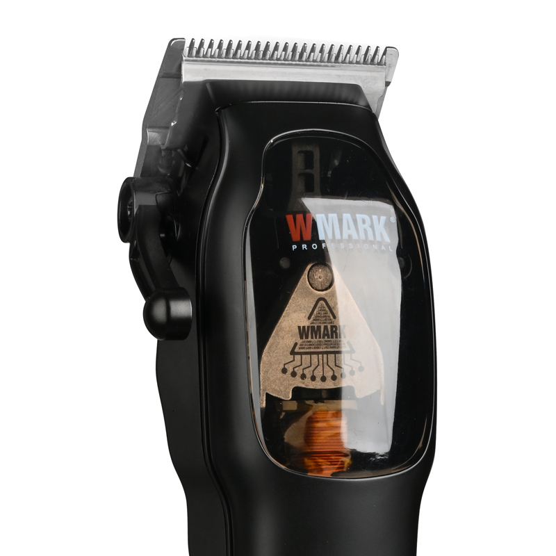 Hair Trimmer WMARK NG9002 High Speed Professional Clipper Microchipped Magnetic Motor 9000RPM 9V With Charge Stand 230328