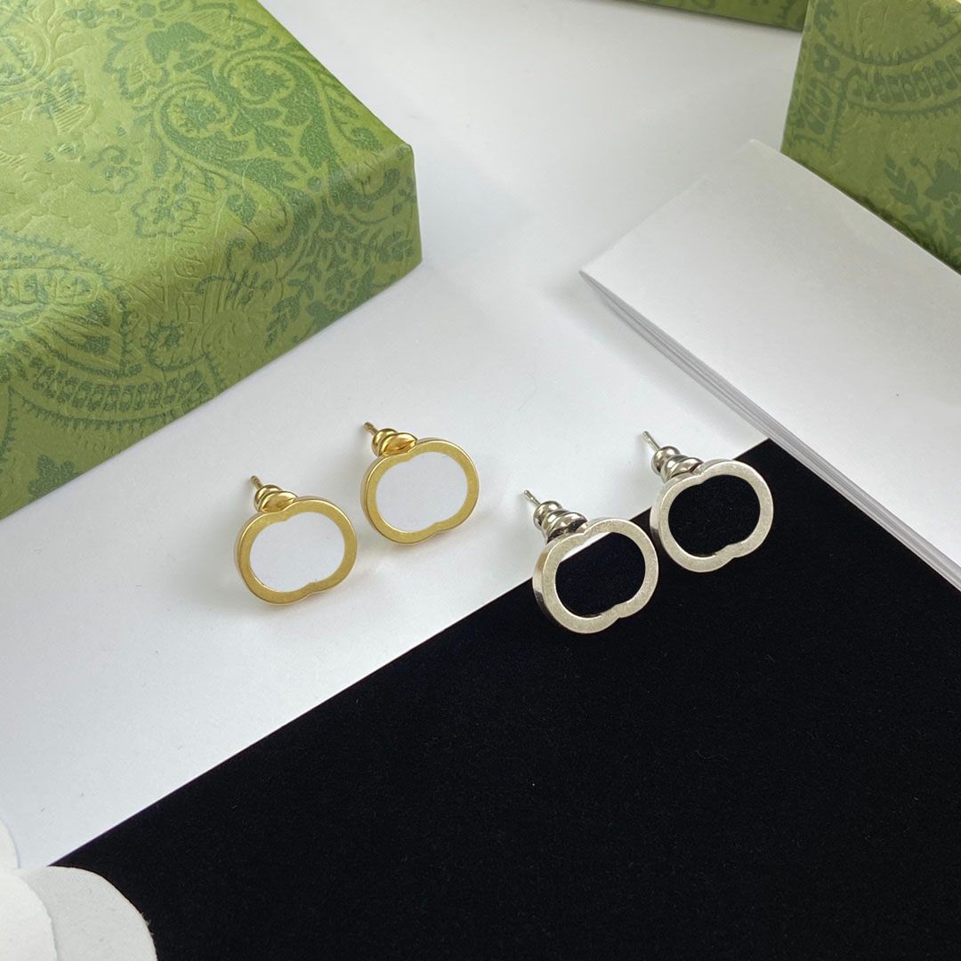 Classic Letters Gold Earrings Silver Stamps Studs Women Personality Hoops Jewelry With Box
Classic Letters Gold Earrings Silver Stamps Studs Women Personality Hoops Jewelry With Box