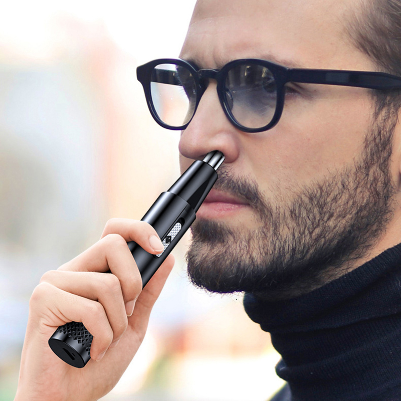 Clippers Trimmers Electric Nose Hair Trimmer Rechargeable Shaving Ear Trimmerfor Men Removal Razor Beard 230328
