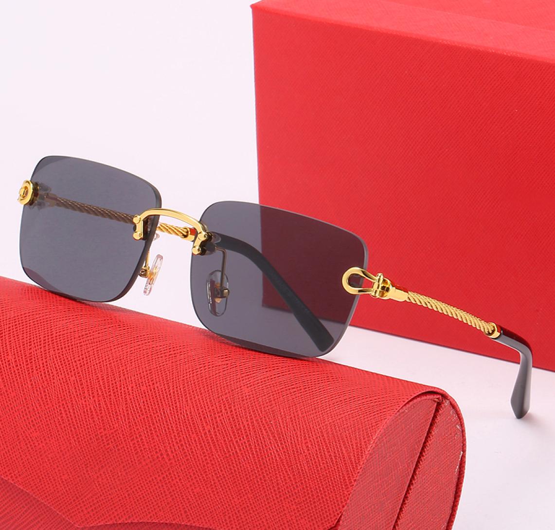 Latest Fashion Men Sunglasses Sunshade glasses Leopard Head Composite Metal Rimless Optical Frame Classic Rectangle Square Gold Lu5015848
Latest Fashion Men Sunglasses Sunshade glasses Leopard Head Composite Metal Rimless Optical Frame Classic Rectangle Square Gold Lu5015848