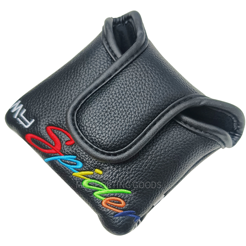 Other Golf Products Golf Putter Cover Orange And Black Spider Putter Headcover Golf Club Putter Head Covers Elegant Embroidery Premium Leather 230329