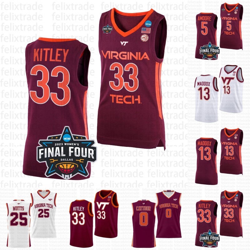 Virginia Tech Hokies 2023 NCAA Final Four Basketball Jersey Elizabeth Kitley Taylor Soule Hunter Cattoor Kayana Traylor Grant Basile Justyn Mutts Georgia Amoore, Grey
Virginia Tech Hokies 2023 NCAA Final Four Basketball Jersey Elizabeth Kitley Taylor Soule Hunter Cattoor Kayana Traylor Grant Basile Justyn Mutts Georgia Amoore, Grey