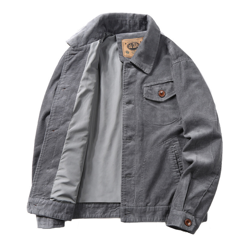 Men's Jackets Fashion Winter Bomber Cotton Jacket Men's Coats Casual Mens Clothing Corduroy Outwear Warm Padded Thermal Jackets 230329