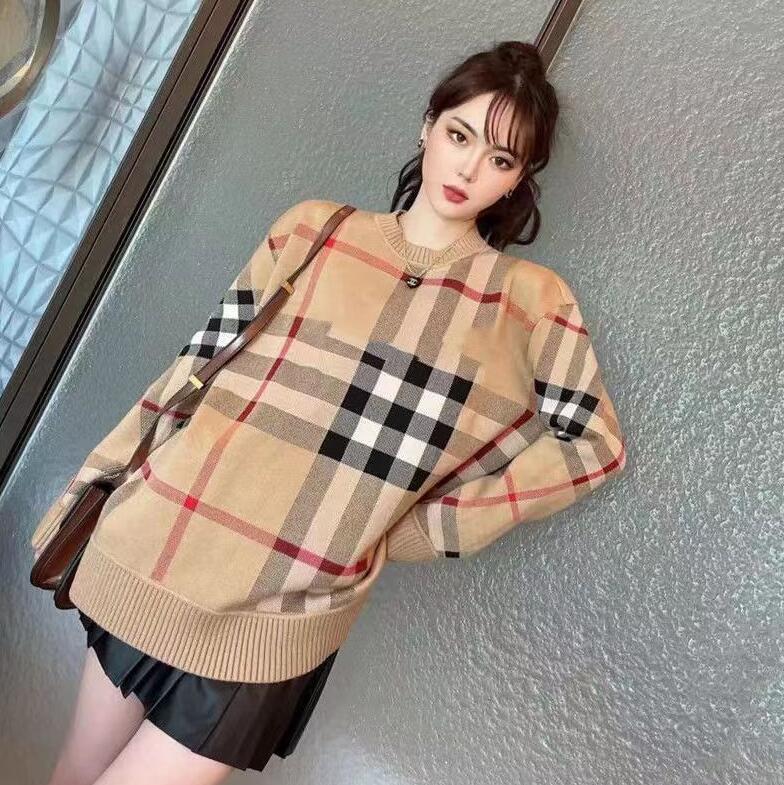 Women's Sweaters Luxury B Letter Designer clothes striped cardigan V-neck of knitted sweater jacket