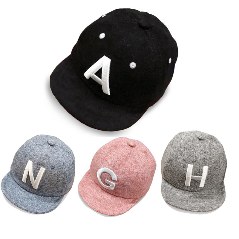 Caps Hats Baby Cap Soft Cotton Letter Boy Girl Summer Kids Adjustable Baseball Boys Bonnet Sun 230328