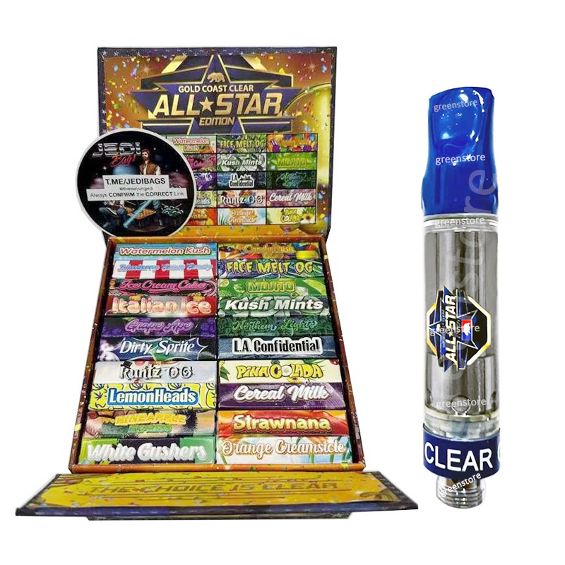 Gold Coast Clear Cart All Star Edition GCC Vape Cartridge 0.8ML 1.0ML Pyrex Glass Atomizer Ceramic Coil Thick Oil 510 Tank Cure Extracts Jeeter Juice Cart
Gold Coast Clear Cart All Star Edition GCC Vape Cartridge 0.8ML 1.0ML Pyrex Glass Atomizer Ceramic Coil Thick Oil 510 Tank Cure Extracts Jeeter Juice Cart
