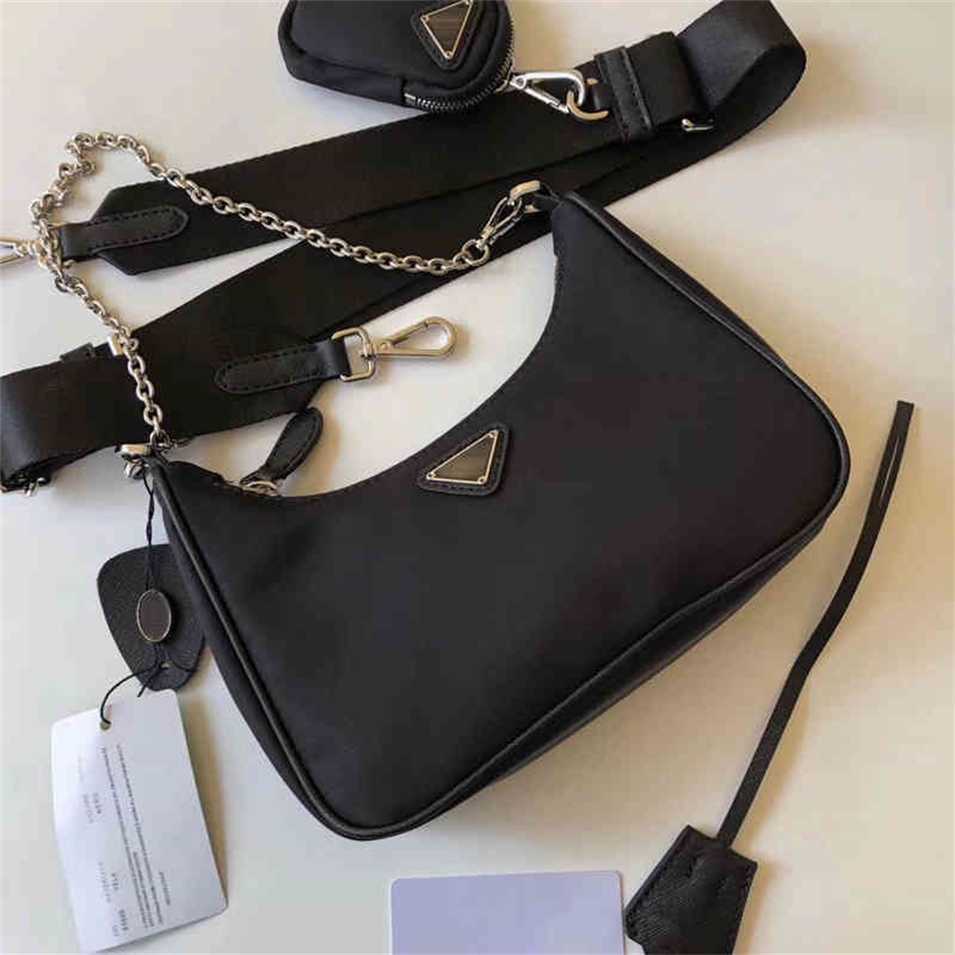 2023 Designer bag family three in one kendou same hobo underarm bag nylon chain One Shoulder Bag, Black5
2023 Designer bag family three in one kendou same hobo underarm bag nylon chain One Shoulder Bag, Black5