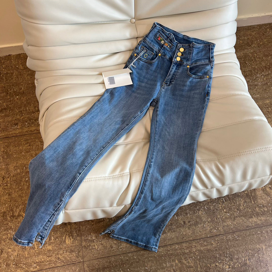 Luxury Brand High Waist Blue Jeans For Women Denim Pants Fashion Trousers Button Full Length Straight 2023
Luxury Brand High Waist Blue Jeans For Women Denim Pants Fashion Trousers Button Full Length Straight 2023