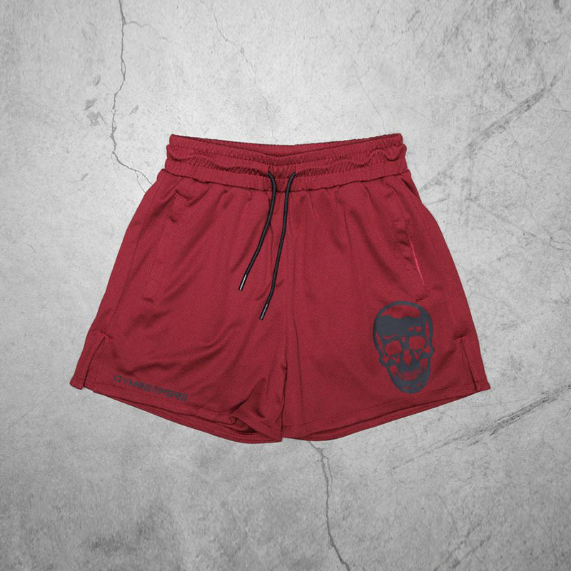 Men's Shorts 2023 Gymreapers Skull Men Running Fitness Breathable Mesh Training Quick Dry Mens Beach Sport Short 230329