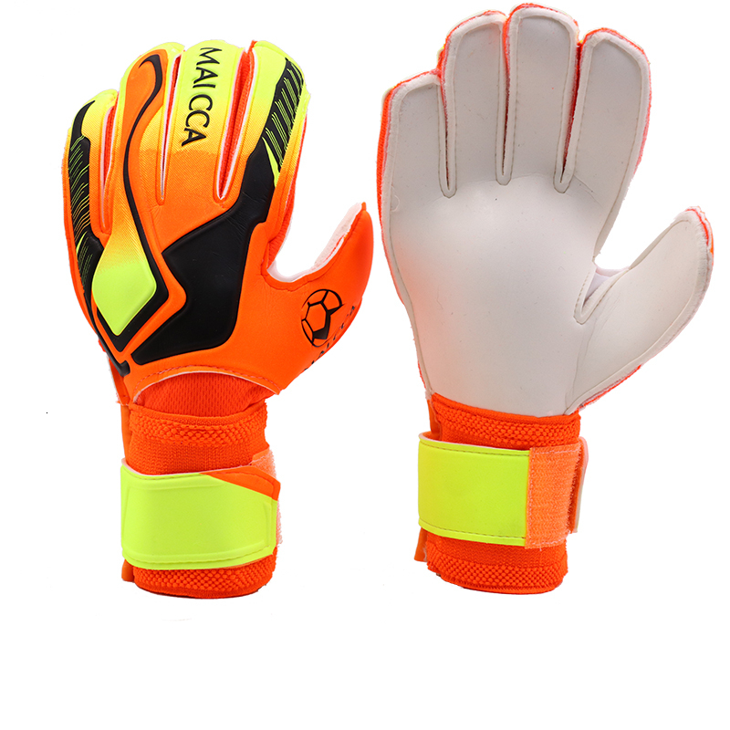 Sports Gloves MAICCA Goalkeeper Gloves Soccer Professional kids Children Football Finger Protection Soccer Football Latex Goalie Gloves 230329