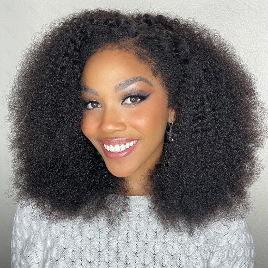 Afro Kinky Curly Glueless Full Lace Wig Frontal Wigs Density 130% 150% 180% Wig for Black Women Bobby Pre Plucked Brazilian Human Virgin Hair Goals Greatremy SALE, Natural color
Afro Kinky Curly Glueless Full Lace Wig Frontal Wigs Density 130% 150% 180% Wig for Black Women Bobby Pre Plucked Brazilian Human Virgin Hair Goals Greatremy SALE, Natural color