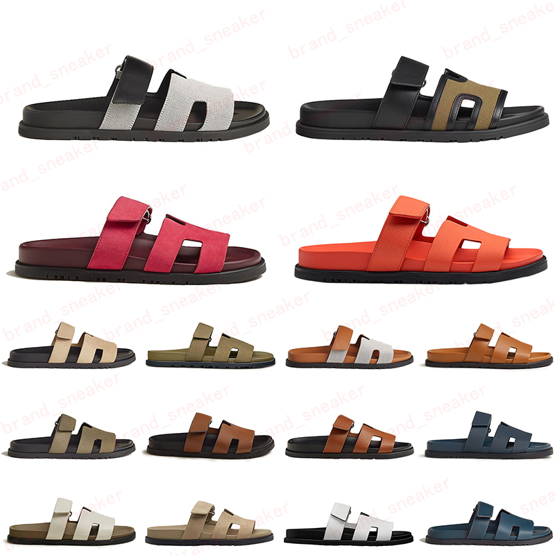 Designer Sandal Slippers Men Women cowhide Genuine Leather Slipper Suede Slides Rubber Flat Sandals Casual Couples Slide Summer Beach Flip Flops Dhgate