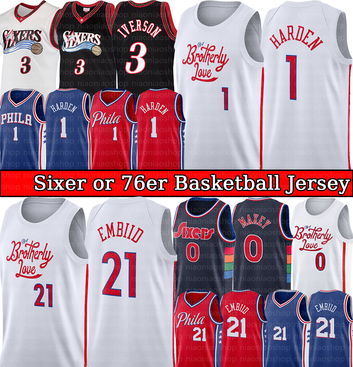 pHiladelphia''siXers''76Ers''Joel Embiid Basketball Jerseys James Harden 1 Tyrese Maxey 0 Allen 3 Iverson Jersey Retro Mens City 2022 2023 Edition Black White Shirt, With logo jersey
pHiladelphia''siXers''76Ers''Joel Embiid Basketball Jerseys James Harden 1 Tyrese Maxey 0 Allen 3 Iverson Jersey Retro Mens City 2022 2023 Edition Black White Shirt, With logo jersey