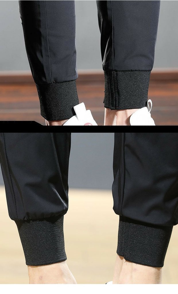 Men's Pants Summer Thin y Golf Jogger Training Gym Fitness and Exercise Drawstring Male Stylish Black Elastic Waist Leg 230329