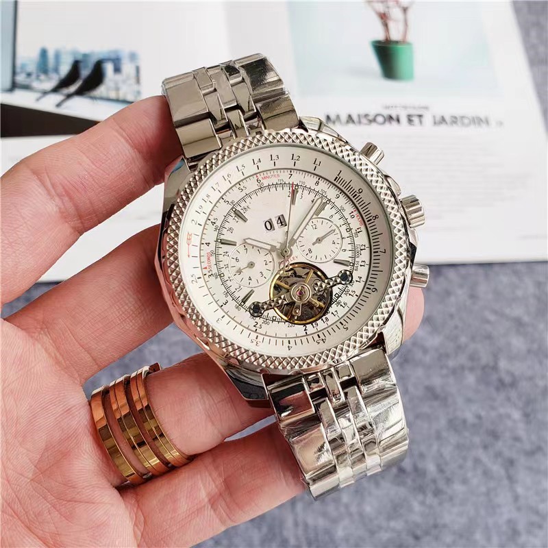 Bretiling mens watches automatic watch 47mm 316L fine steel man watch mechanical watches calendar Classic Watch, Brown
Bretiling mens watches automatic watch 47mm 316L fine steel man watch mechanical watches calendar Classic Watch, Brown