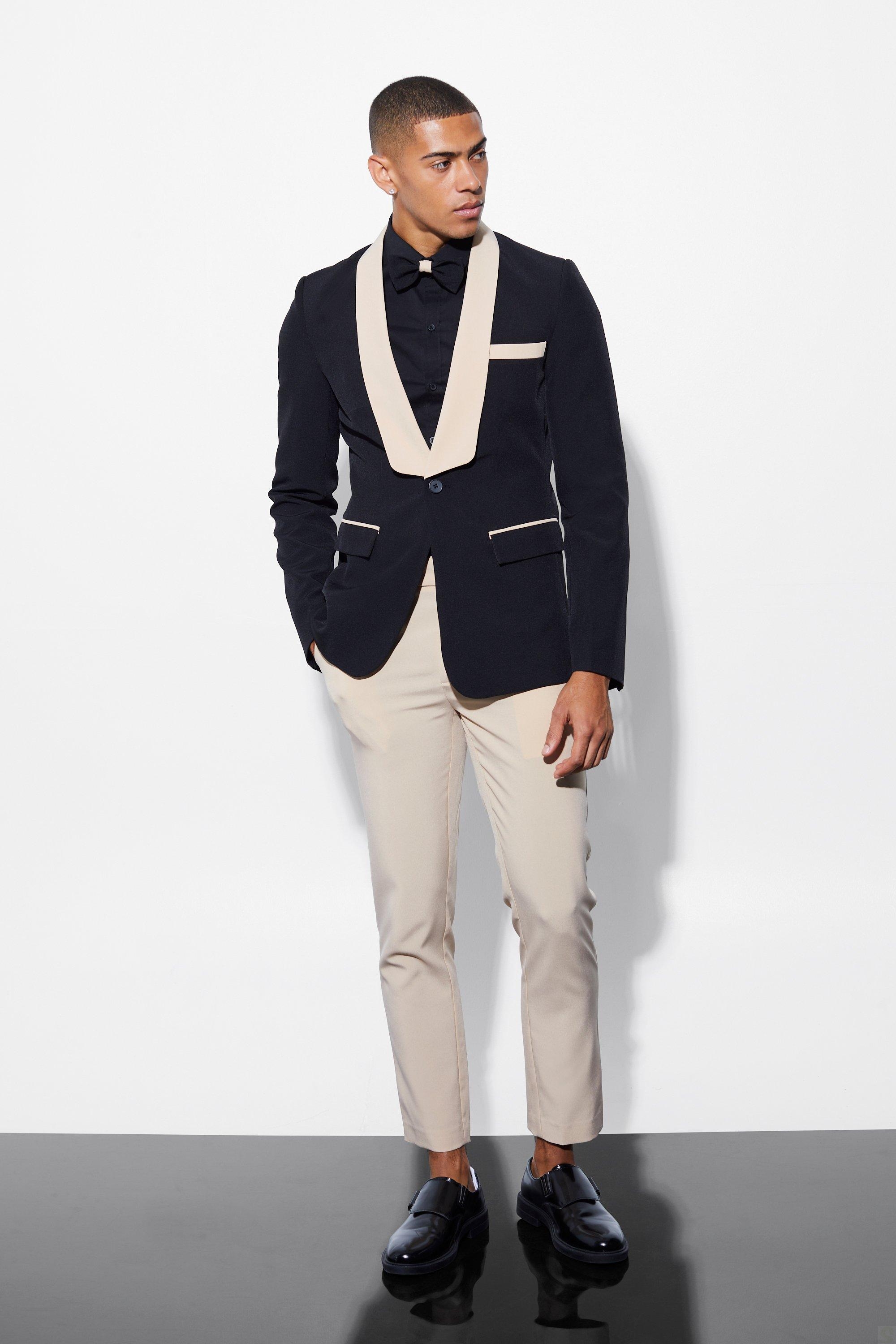Latest Wedding Tuxedo for Men Slim Fit Kaki Formal Dinner Party Elegant Dress Custome Size Tuxedo 2 Pieces Jacket Pants
