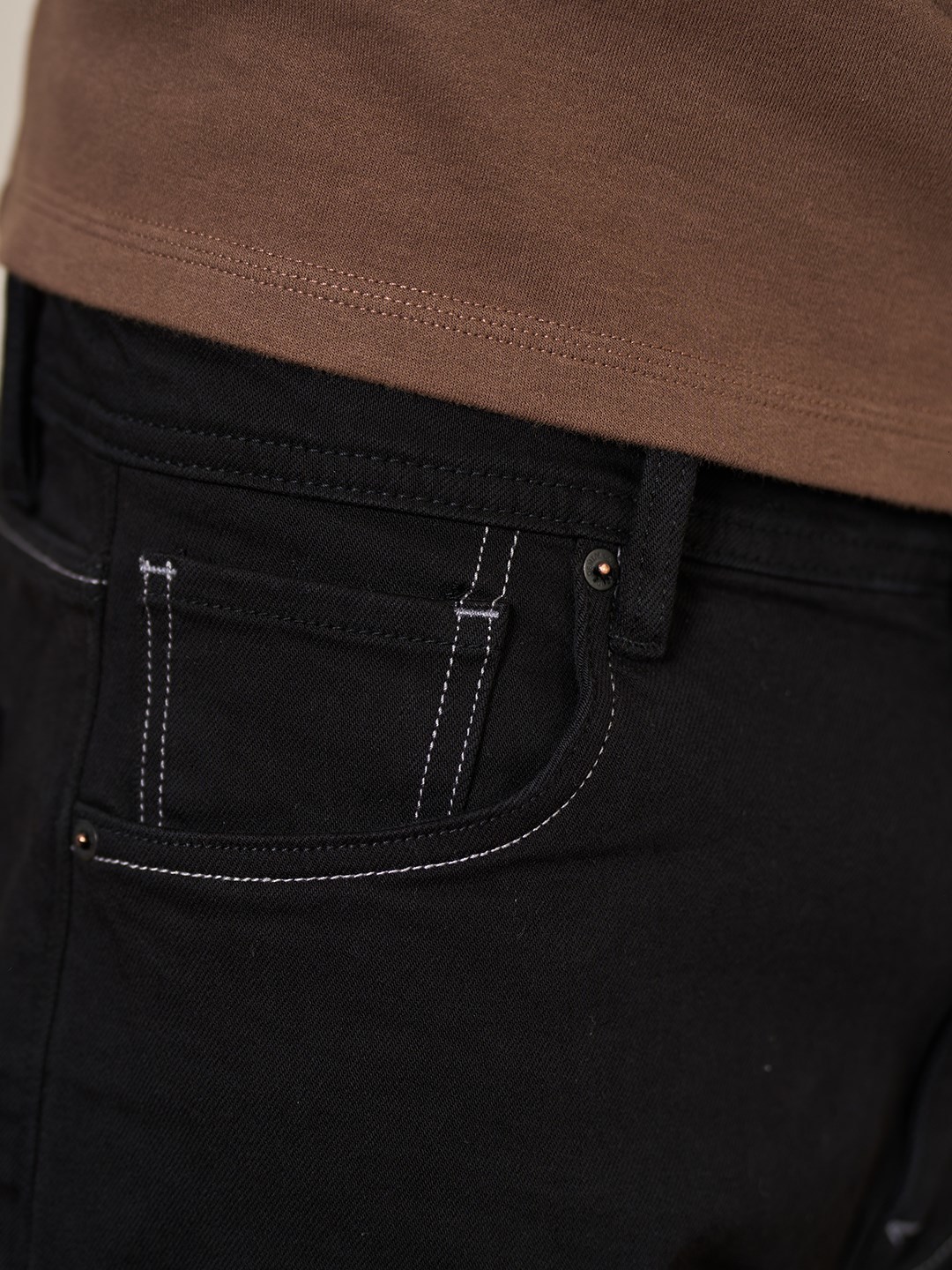 Men's Jeans Spring Winter Comfortable Tapered Black Jeans Men 14oz Lycra Low Elastic Fleece Denim Trousers 230329