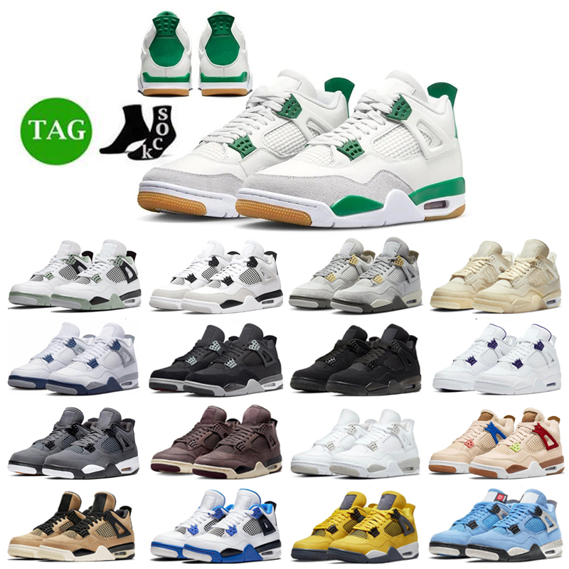 4 4s jumpman Basketball Shoes for Men Women Pine Green Military Black Cat Craft Photon Dust Seafoam Red Cement University Blue Bred Mens Designer Sports Sneakers, 39-zen master 40-46
4 4s jumpman Basketball Shoes for Men Women Pine Green Military Black Cat Craft Photon Dust Seafoam Red Cement University Blue Bred Mens Designer Sports Sneakers, 39-zen master 40-46