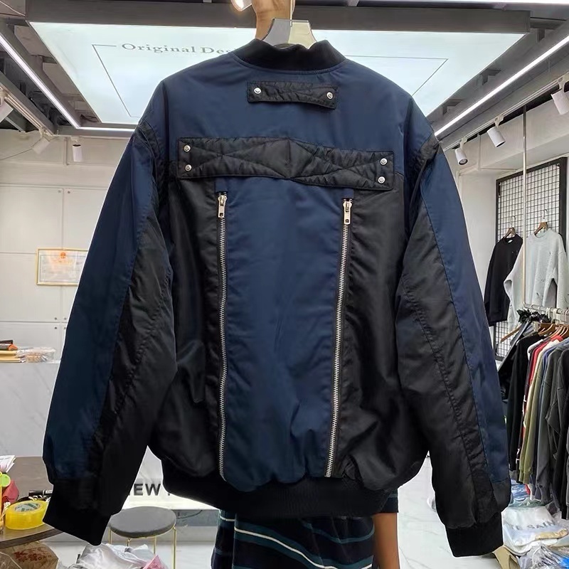 Men's Jackets Three-dimensional multi-pocket zippered cotton flight jacket 230329