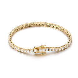 Hip Hop Moissanite Jewelry 5mm Bracelet Pass Diamond Tester Vvs Moissanite Tennis Chain in Stock