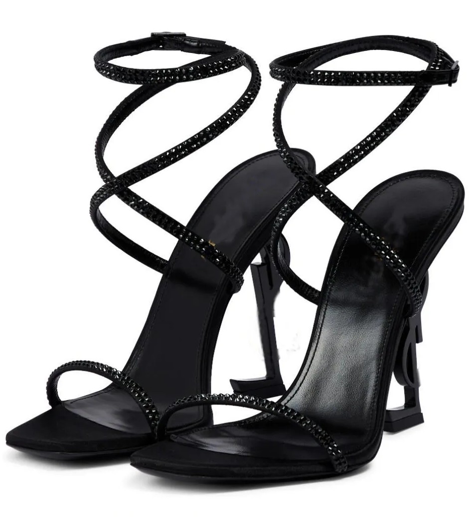 23S Luxury Brand Women Opyum Sandals Shoes Crystal-embellished Ankle Strappy Square Open Toe High Heels Buckle Fastening Lady Famous Gladiator Sandalias with box, Black
23S Luxury Brand Women Opyum Sandals Shoes Crystal-embellished Ankle Strappy Square Open Toe High Heels Buckle Fastening Lady Famous Gladiator Sandalias with box, Black