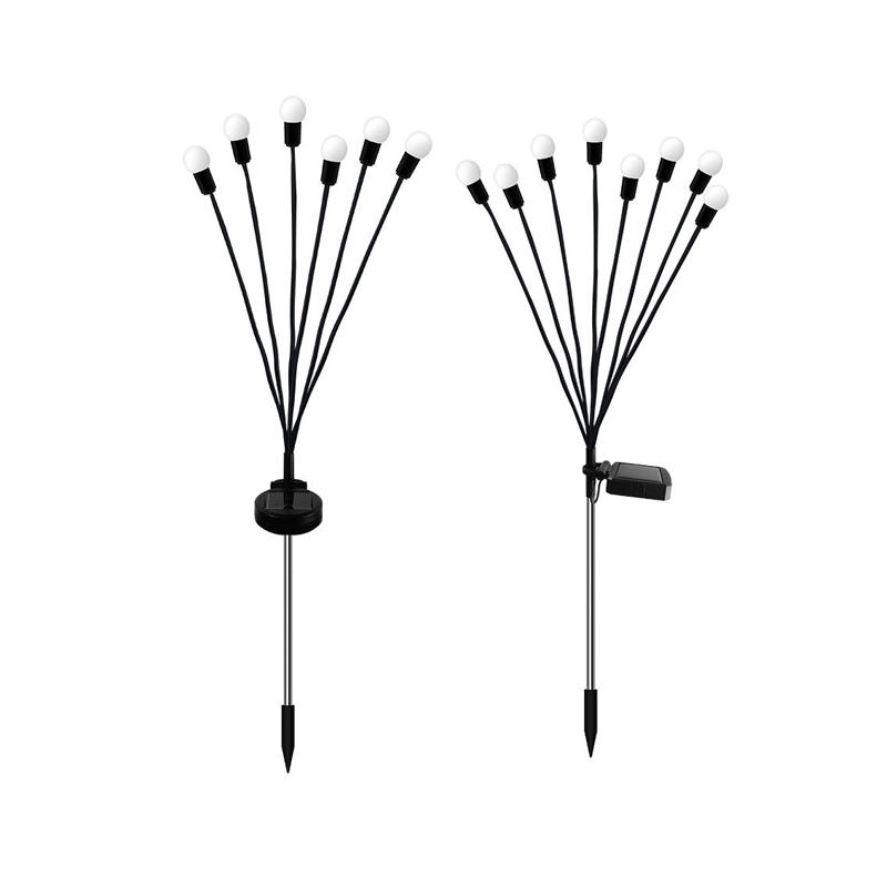 New Waterproof Solar Garden Lamp Led Wind Driven Firefly Lamp, Outdoor Garden Ground and Camping Lamp