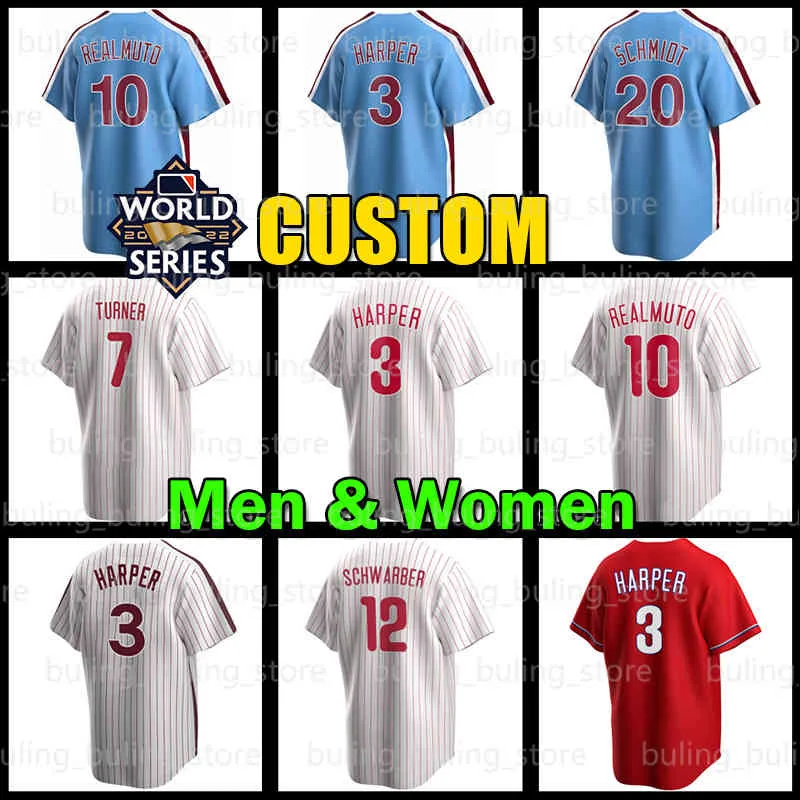 7 Trea Turner Bryce 3 Harper Baseball Jersey 20 Mike Schmidt Philadelphia JT Realmuto Nick Castellanos Phillies Kyle Schwarber Bryson Stott, Women jersey
7 Trea Turner Bryce 3 Harper Baseball Jersey 20 Mike Schmidt Philadelphia JT Realmuto Nick Castellanos Phillies Kyle Schwarber Bryson Stott, Women jersey