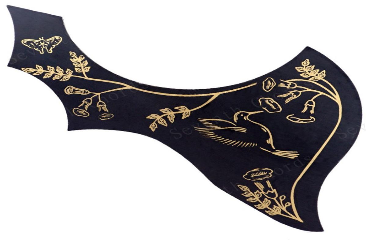 1pcs Left Handed Hummingbird Flower Decorative pattern Acoustic Guitar Pickguard Pick Guard Antiscratch Plate guitar parts access