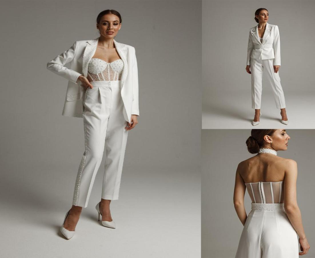 Pearls Beading Suits Women Wedding Tuxedos Luxury Prom Evening Guest Formal Wear Custom Made Pants JacketPants9868577
Pearls Beading Suits Women Wedding Tuxedos Luxury Prom Evening Guest Formal Wear Custom Made Pants JacketPants9868577