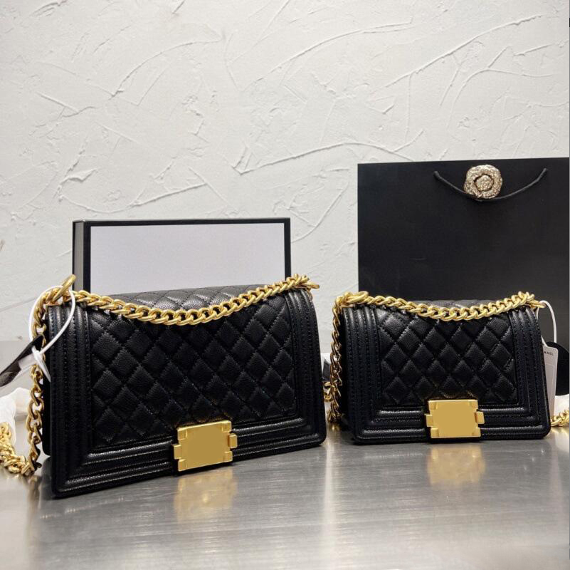 genuine leather crossbody bag fashion handbag designer bag Two size women messenger bags luxury shoulder bag Diamond Lattice Flash metal designer purse, Black caviar bright gold chain
genuine leather crossbody bag fashion handbag designer bag Two size women messenger bags luxury shoulder bag Diamond Lattice Flash metal designer purse, Black caviar bright gold chain