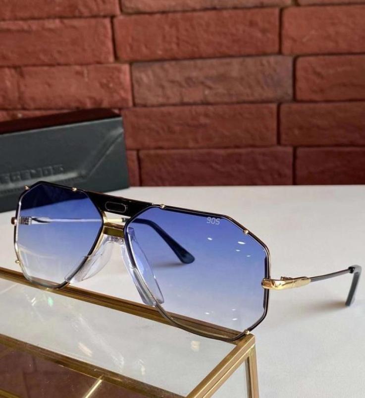 Vintage 905 Sunglasses for Men Gold White Frame Blue Gradient Lens unisex Sun Glasses Shades uv400 Protection with Box9275017
Vintage 905 Sunglasses for Men Gold White Frame Blue Gradient Lens unisex Sun Glasses Shades uv400 Protection with Box9275017