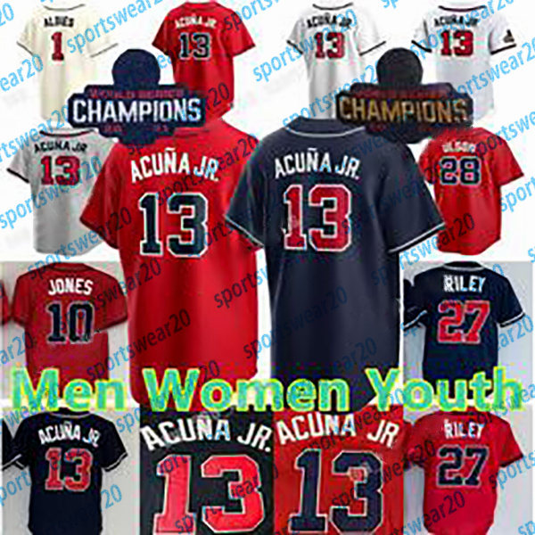 2023 Custom 13 Ronald Acuna Jr. Jersey 27 Austin Riley Matt Olson Harris II Spencer Strider Deion Sanders 1 Ozzie Albies Jones Eddie Rosario Max Fried Baseball Jerseys, Colour 2
2023 Custom 13 Ronald Acuna Jr. Jersey 27 Austin Riley Matt Olson Harris II Spencer Strider Deion Sanders 1 Ozzie Albies Jones Eddie Rosario Max Fried Baseball Jerseys, Colour 2