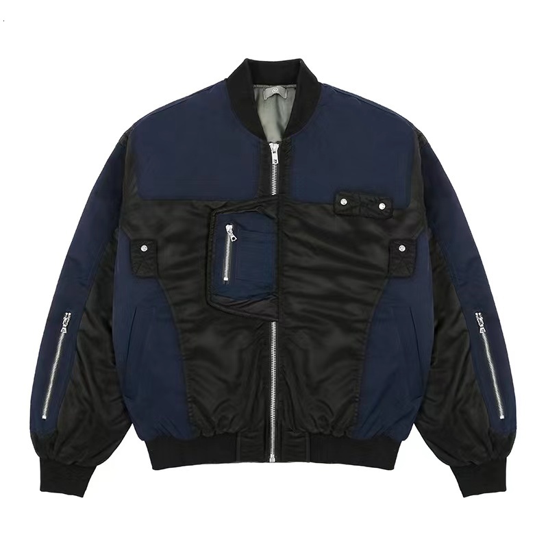 Men's Jackets Three-dimensional multi-pocket zippered cotton flight jacket 230329