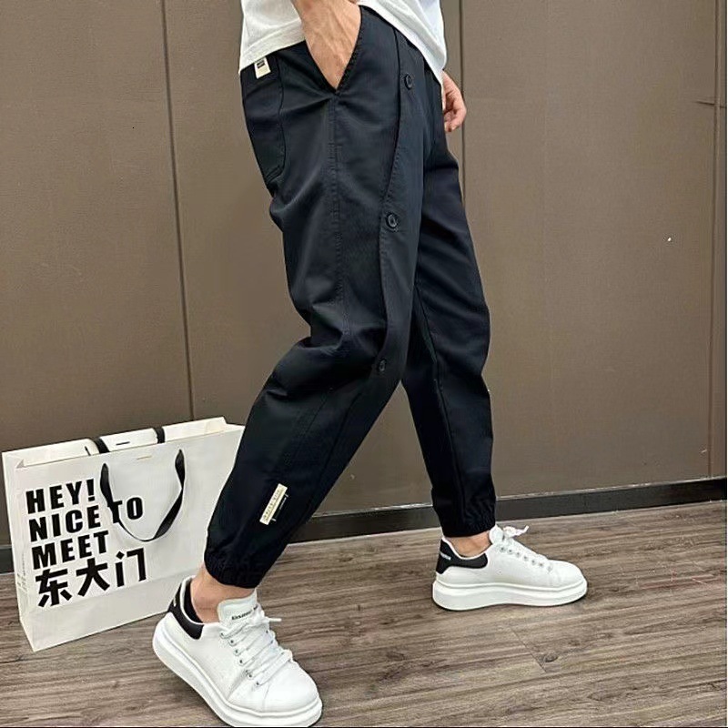 Men's Pants 2023 Spring and Autumn Casual Fashion Talent Versatile Slim Fit Leggings Closeup Sweatpants 230329