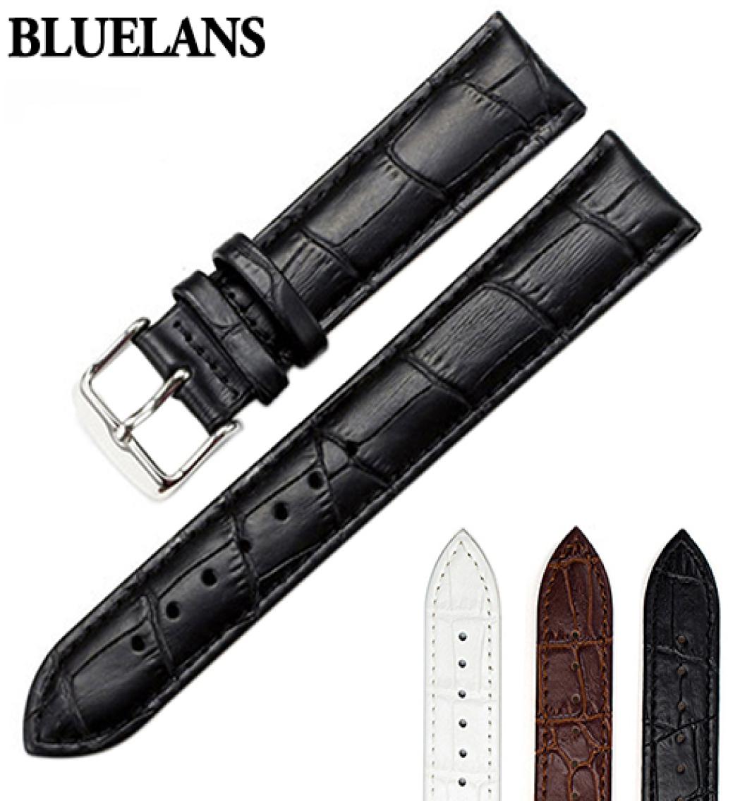 Fashion Women039s Men039s Unisex Faux Leather Watch Strap Buckle Band Black Brown White