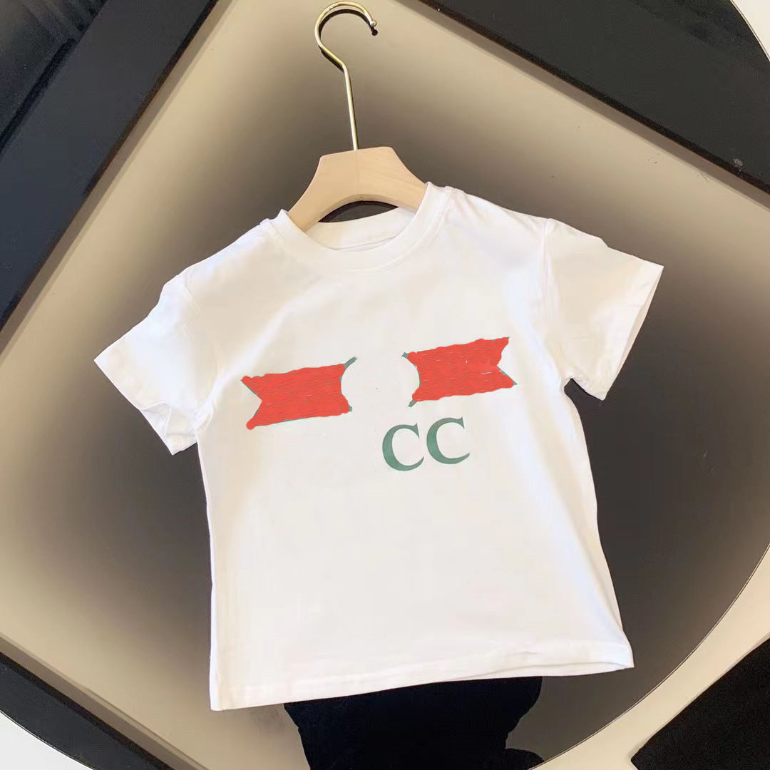 T-shirts Kids Fashion Tshirts New Arrival T Shirts Short Sleeve Tees Tops Boys Girls Children Casual Letter Printed with Bear Pattern T-shirts Pullove