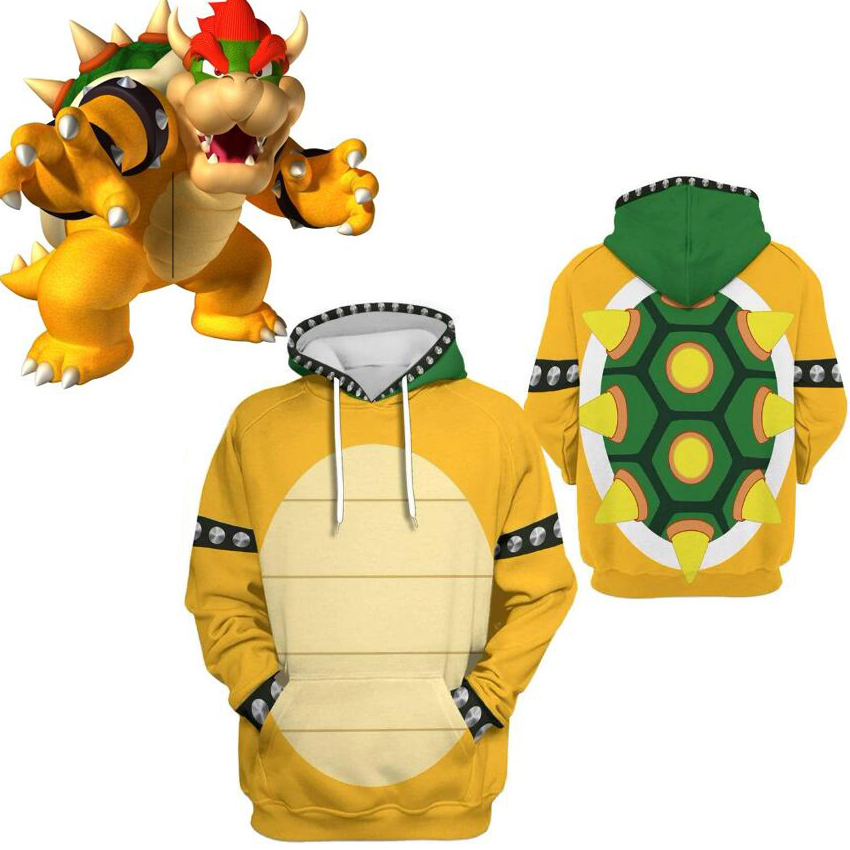 Cartoon Bowser 3D Print Oversized Women/Men Hoodie Sweatshirt Harajuku Streetwear Hip Hop Pullover Hooded Jacket Cosplay Costume, 001
Cartoon Bowser 3D Print Oversized Women/Men Hoodie Sweatshirt Harajuku Streetwear Hip Hop Pullover Hooded Jacket Cosplay Costume, 001