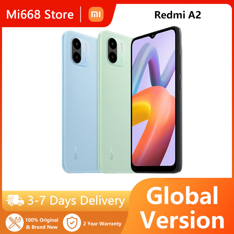 Global Version Xiaomi Redmi A2 Smartphone 32GB MediaTek Helio G36 6.52 8MP Camera 5000mAh 10W charge Mobile phones
Global Version Xiaomi Redmi A2 Smartphone 32GB MediaTek Helio G36 6.52 8MP Camera 5000mAh 10W charge Mobile phones