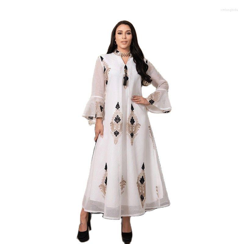 Ethnic Clothing Moroccan Caftan Evening Dresses For Women Abaya Dubai Embroidered Dress Muslim Islam Turkey Robe Longue Femme Musulmane
Ethnic Clothing Moroccan Caftan Evening Dresses For Women Abaya Dubai Embroidered Dress Muslim Islam Turkey Robe Longue Femme Musulmane