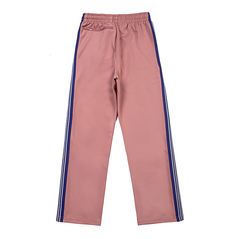 Mens Pants Spring Autumn Needles Butterfly Embroidery Striped Straight Fashion Joggers Sweatpants Men Women Casual AWGE Trousers 230328