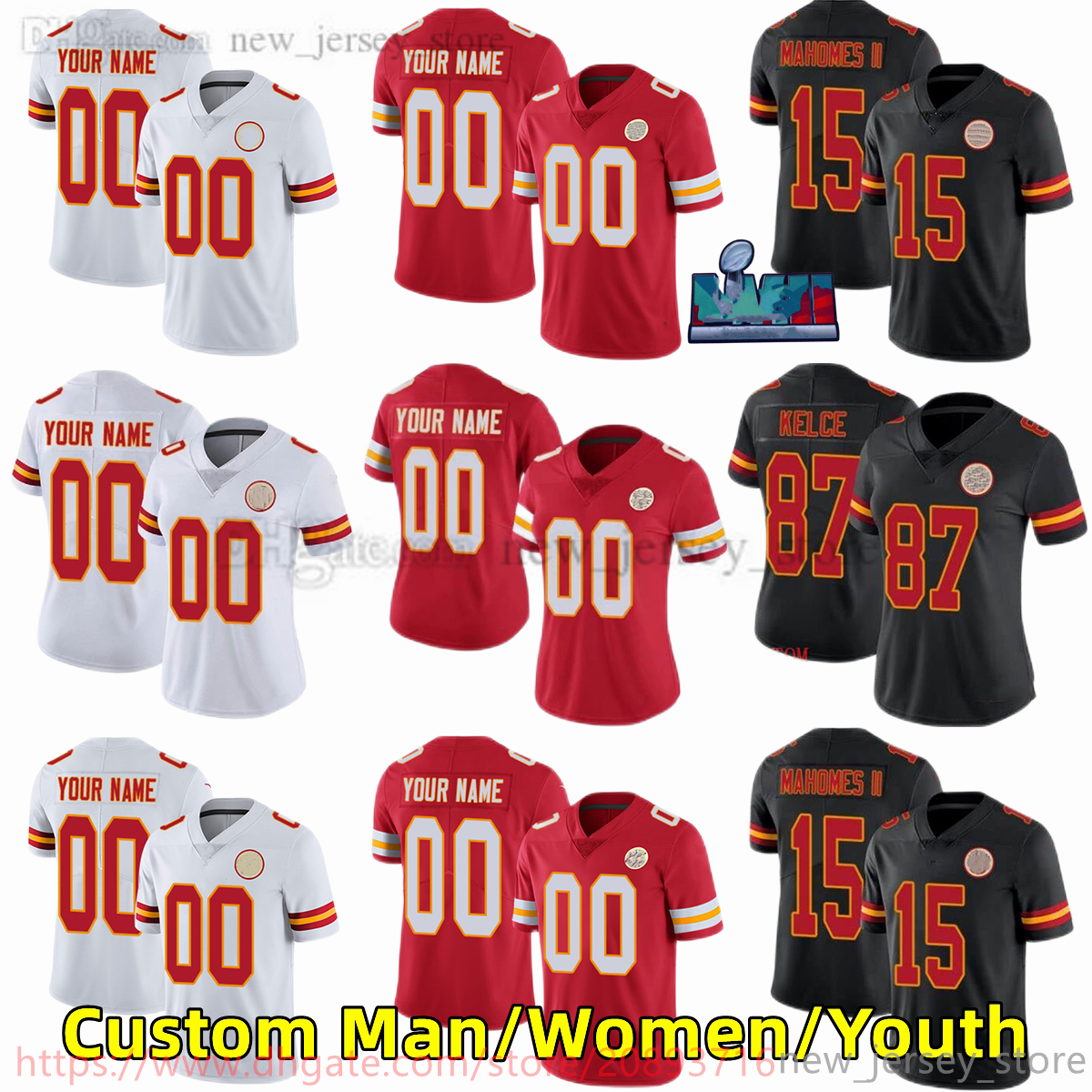 Custom S- NCAA Football Jersey Stitched 15 PatrickMahomes 87 TravisKelce 10 TyreekHill 9 JuJuSmith-Schuster 55 FrankClark 42 AnthonySherman Jerseys, Other jerseys. contact seller
Custom S- NCAA Football Jersey Stitched 15 PatrickMahomes 87 TravisKelce 10 TyreekHill 9 JuJuSmith-Schuster 55 FrankClark 42 AnthonySherman Jerseys, Other jerseys. contact seller