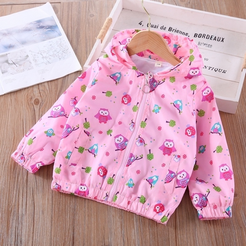 Jackets Boys And Girls Fashion Cartoon Color Cat Children s Clothing Long Sleeve Zipper Cardigan Clothes 230329
