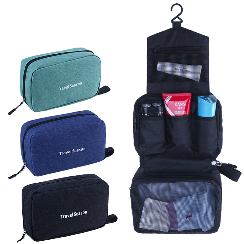 Cosmetic Bags Cases Hanging Travel Toiletry for Men and Women Waterproof Makeup Beautician Folding Bathroom Shower Organizer 230329