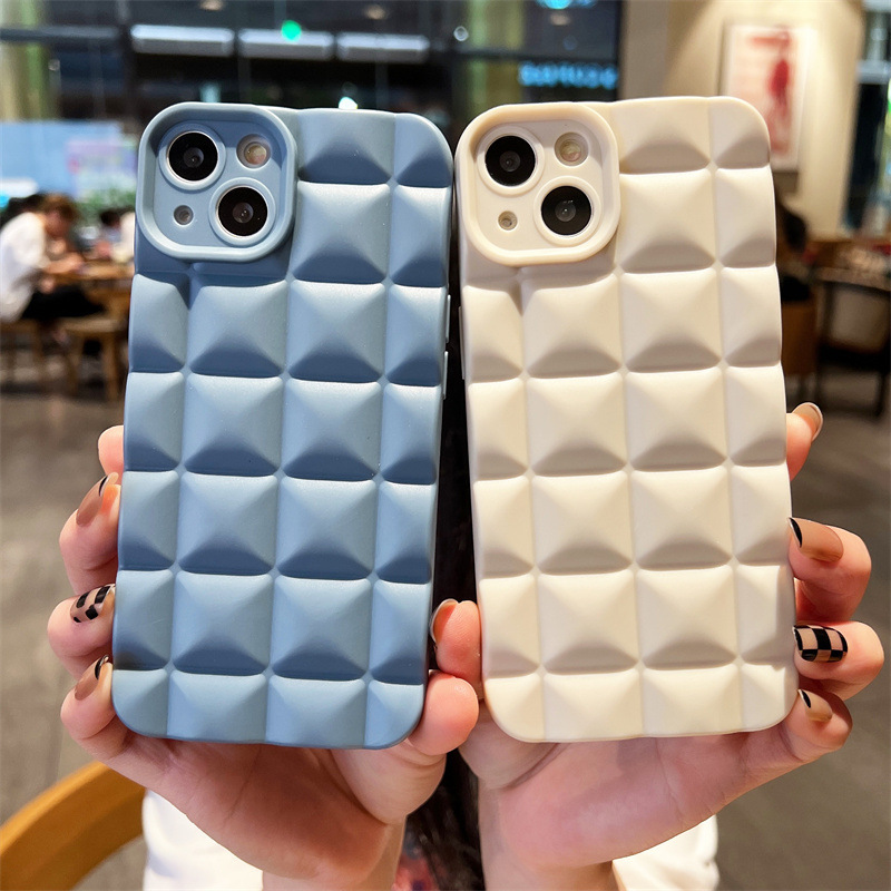 New 3D Grid Matte Phone Case For iPhone 14 13 12 11 Pro Max X XR XS Max 7 8 Plus Shockproof Chic Soft Silicone TPU Cases Cover
New 3D Grid Matte Phone Case For iPhone 14 13 12 11 Pro Max X XR XS Max 7 8 Plus Shockproof Chic Soft Silicone TPU Cases Cover