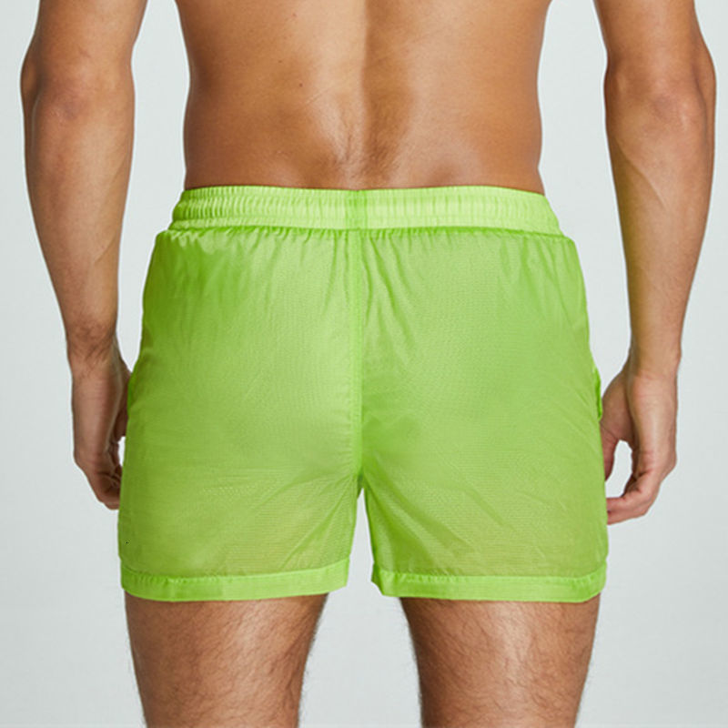 Men's Swimwear Transparent swimwear swimming shorts men's swimming trunks men's bathing suits Bermuda surf beach shorts Seobean Zwembro