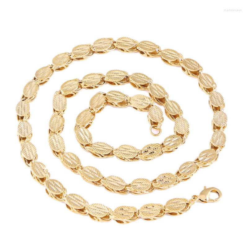 Chains Length 60cm Width 7mm Ethiopian Thick Necklaces Gold Color Africa Eritrea Chunky Chain Dubai Arab Jewelry